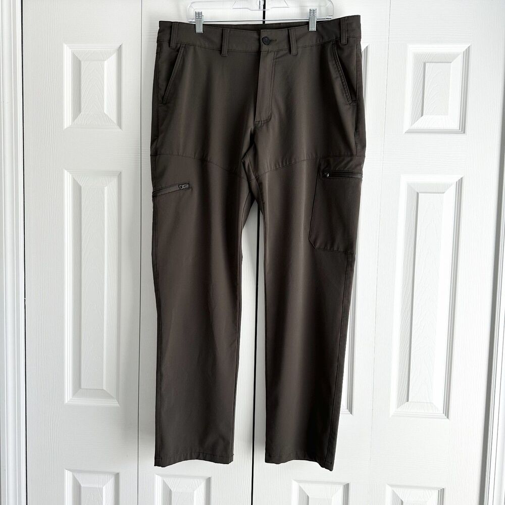 Magellan Outdoors Cargo Pants Mens 36 Brown Fishing Hiking Performance Quick Dry